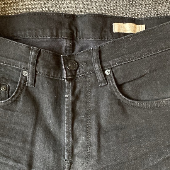 All Saints Black Cigarette Jeans W30 - Picture 3 of 7